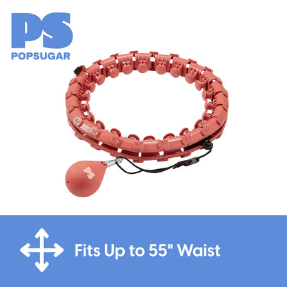 Adjustable Fitness Hoop with Weighted Ball, Coral, 1 Count