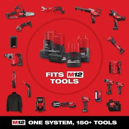 M12 FUEL SURGE 12V Lithium-Ion Brushless Cordless 1/4 In. Hex Impact Driver Compact Kit W/Two 2.0Ah Batteries, Bag