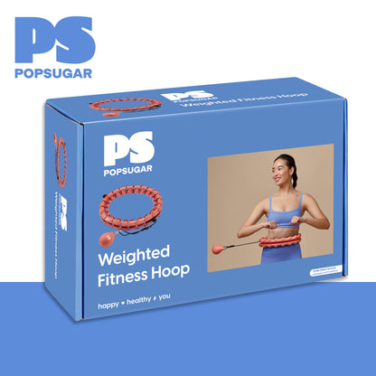 Adjustable Fitness Hoop with Weighted Ball, Coral, 1 Count