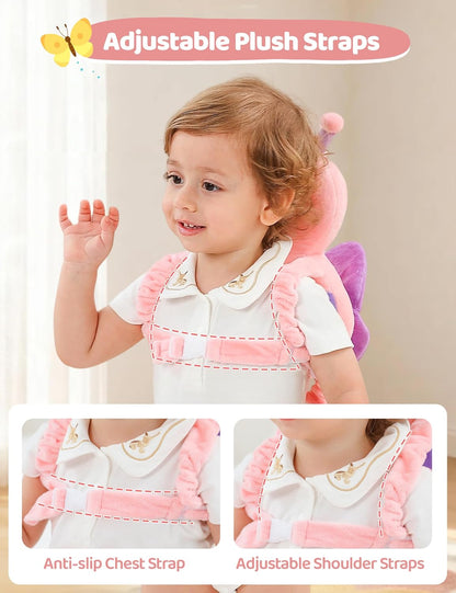Toddler Baby Head Protector Pad Safety Cushion with Knee Pads&Anti-Slip Socks (Elephant)